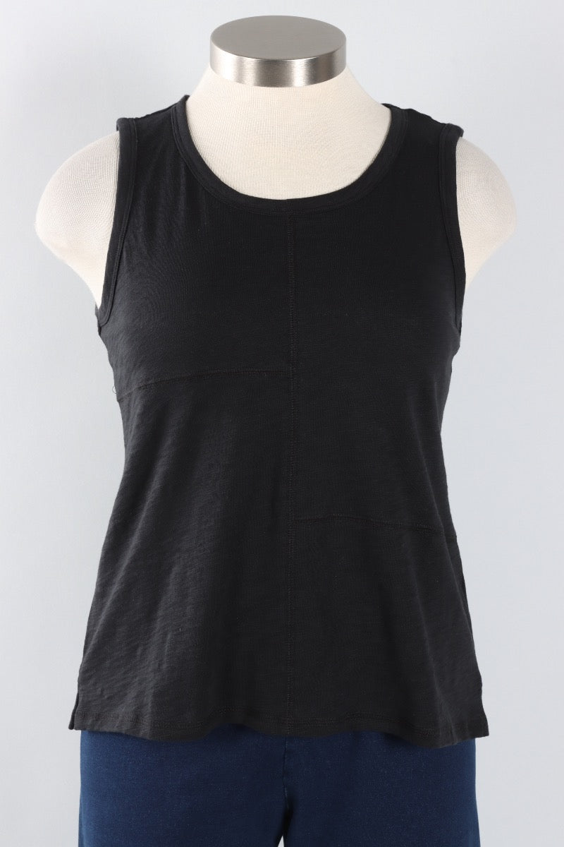 Pieced Tank - Black