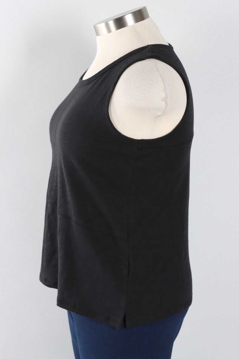 Pieced Tank - Black