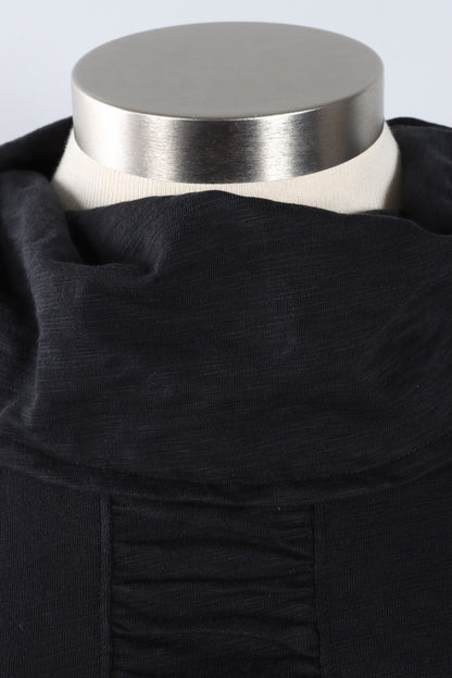 Ruched Panel Tunic - Black