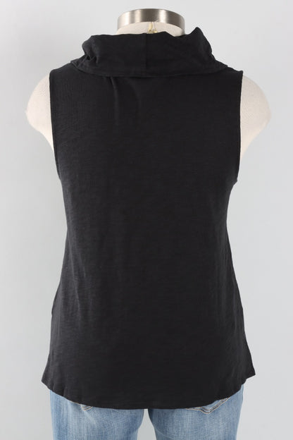 Ruched Panel Tunic - Black