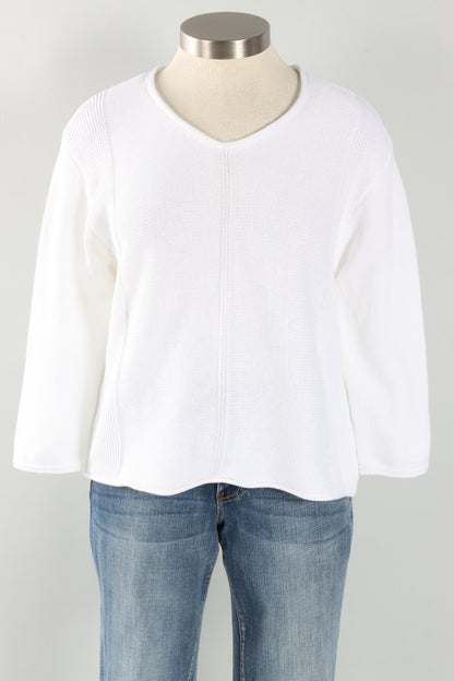 Tidal V-Neck - White