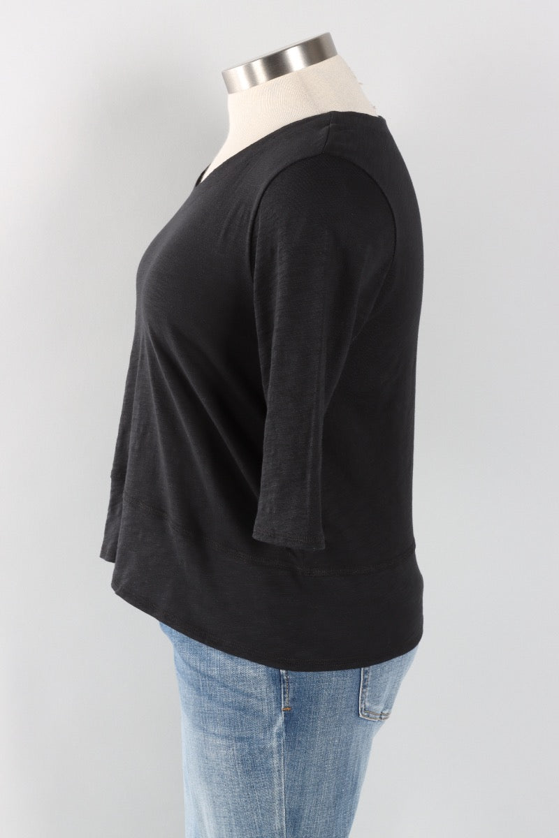 Elbow Sleeve Tee - Black