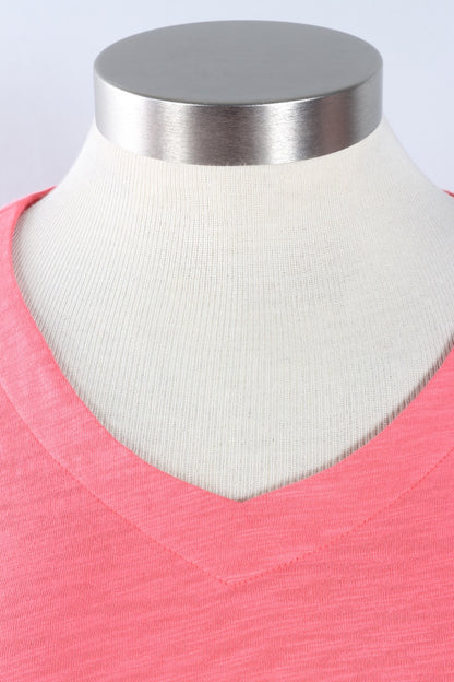 Elbow Sleeve Tee - Coral