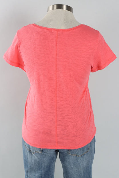 Coverstitch Tee - Coral
