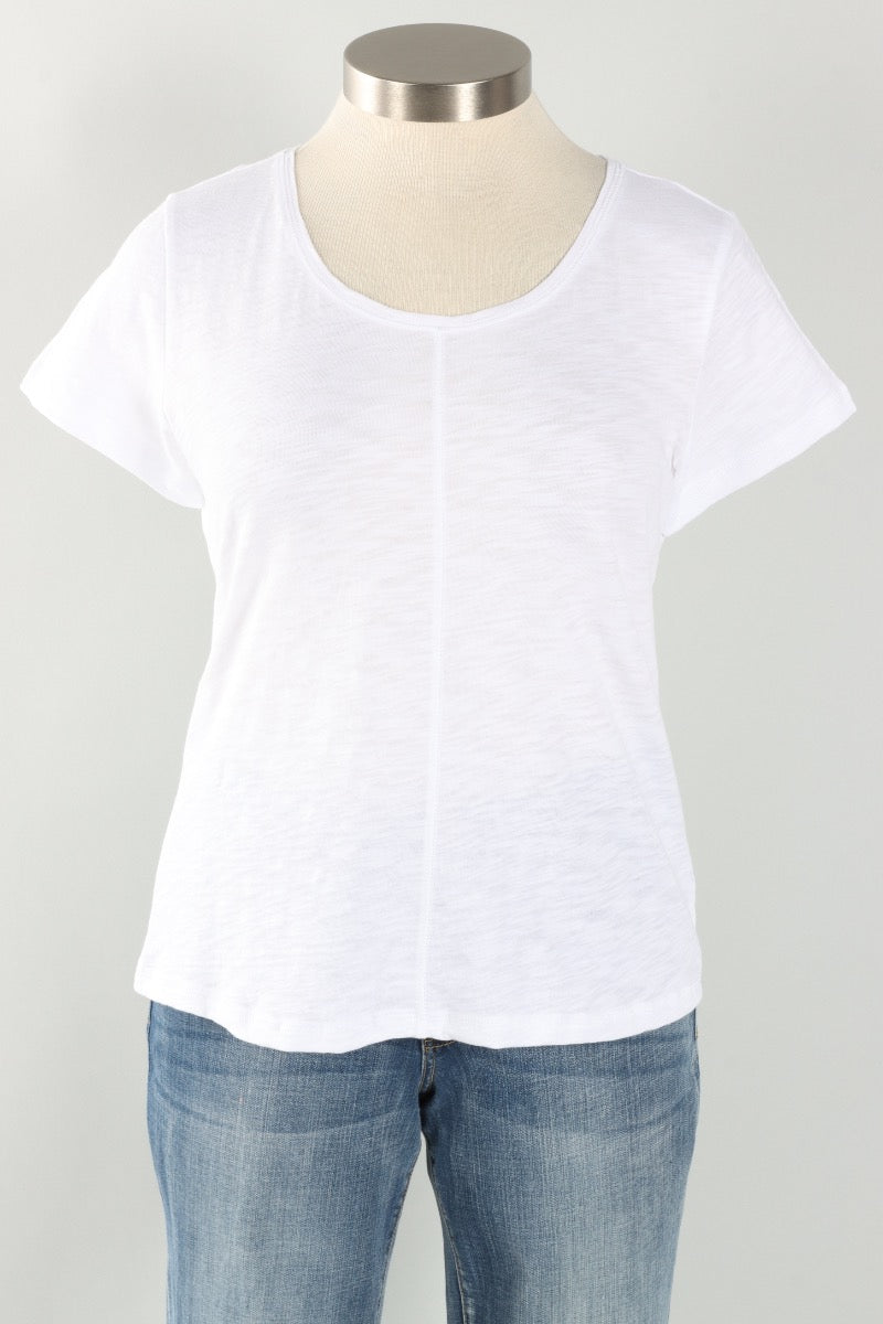 Coverstitch Tee - White