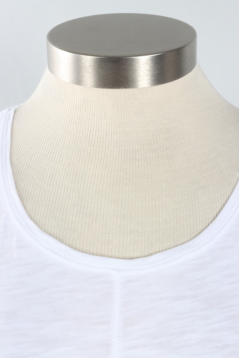 Coverstitch Tee - White
