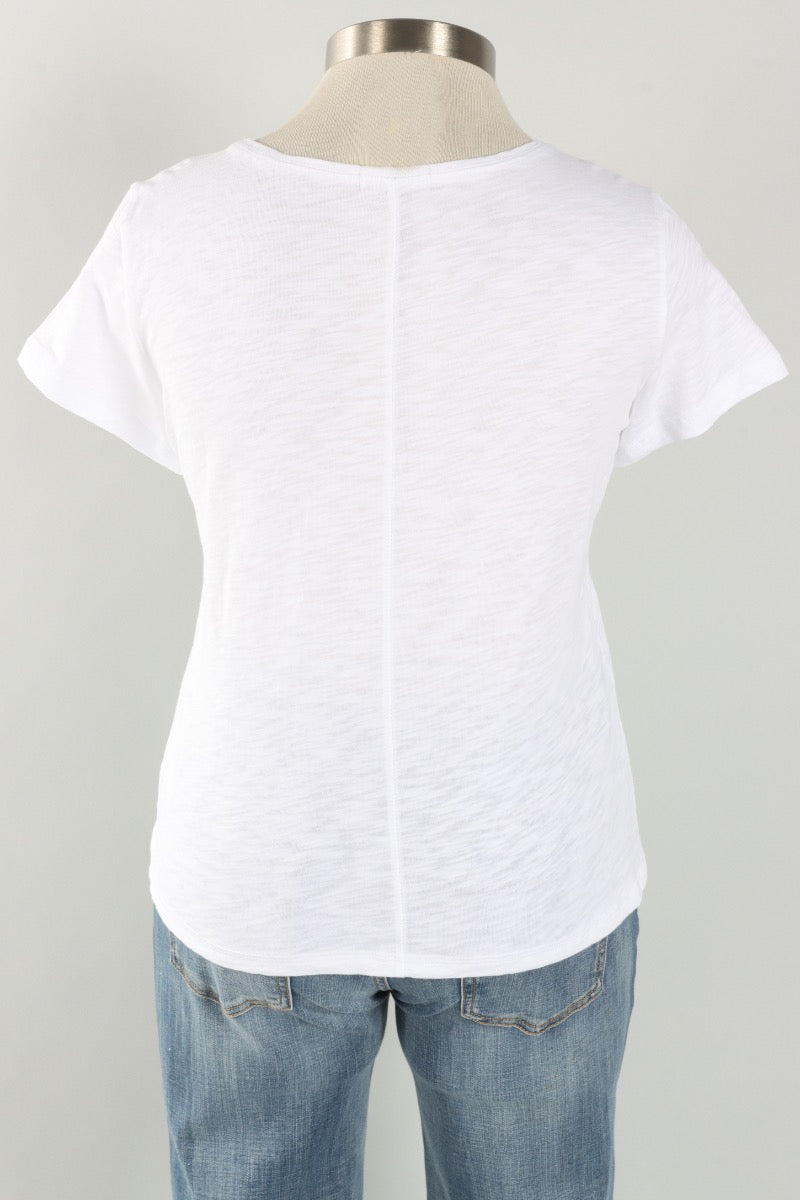 Coverstitch Tee - White
