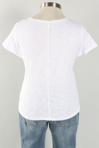 Coverstitch Tee - White