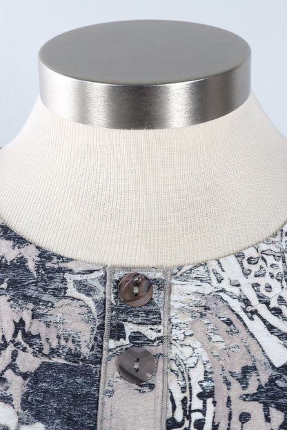 Pleat Back Pullover - Willow Medley