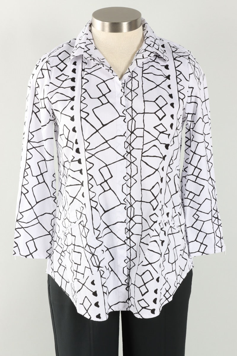 Zip Pocket Shirt - Black