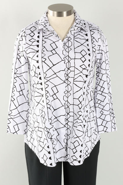 Zip Pocket Shirt - Black