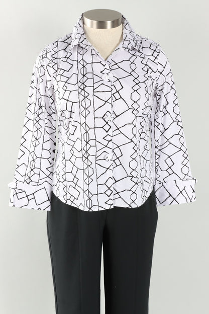 Tab Detail Shirt - Black 