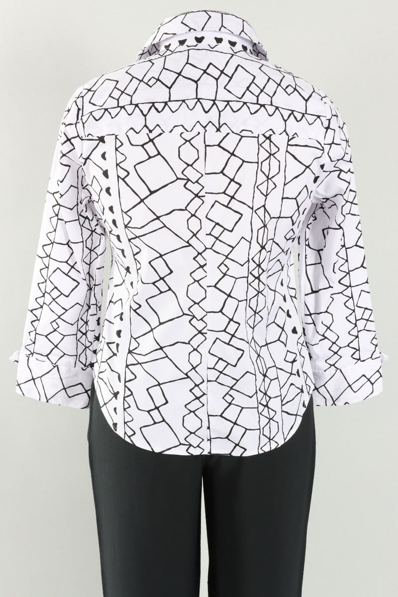 Tab Detail Shirt - Black 