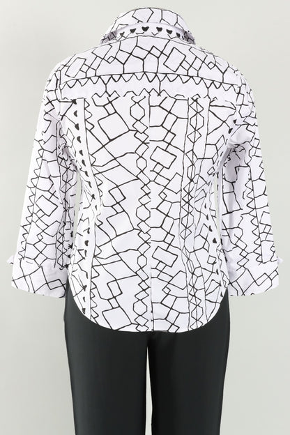 Tab Detail Shirt - Black 