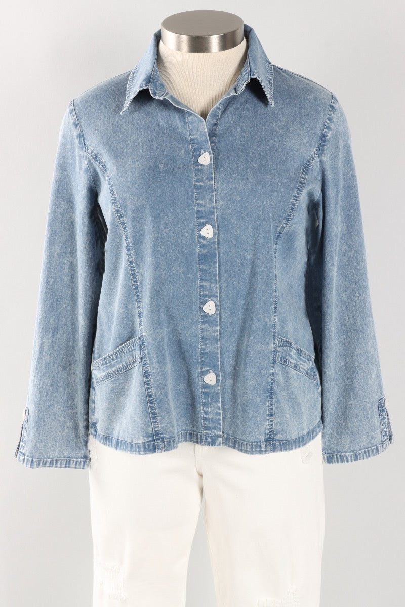 Shirt Jacket - Light Denim