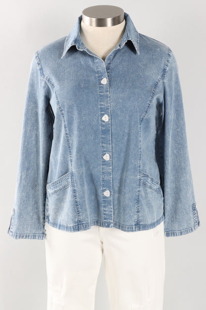 Shirt Jacket - Light Denim