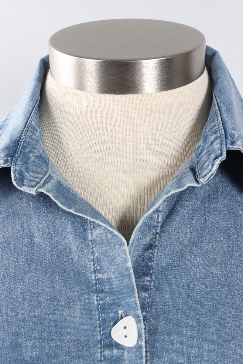 Shirt Jacket - Light Denim