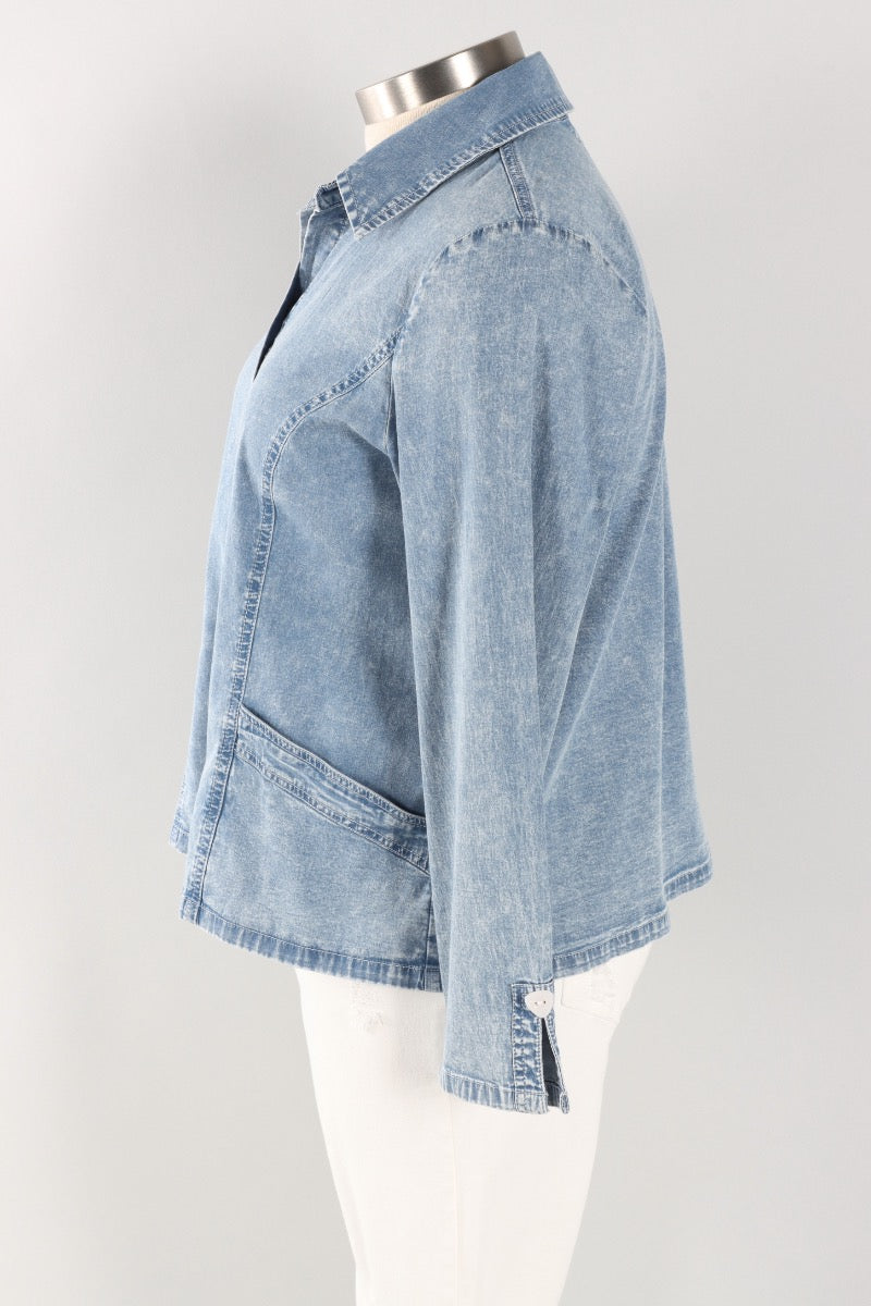 Shirt Jacket - Light Denim