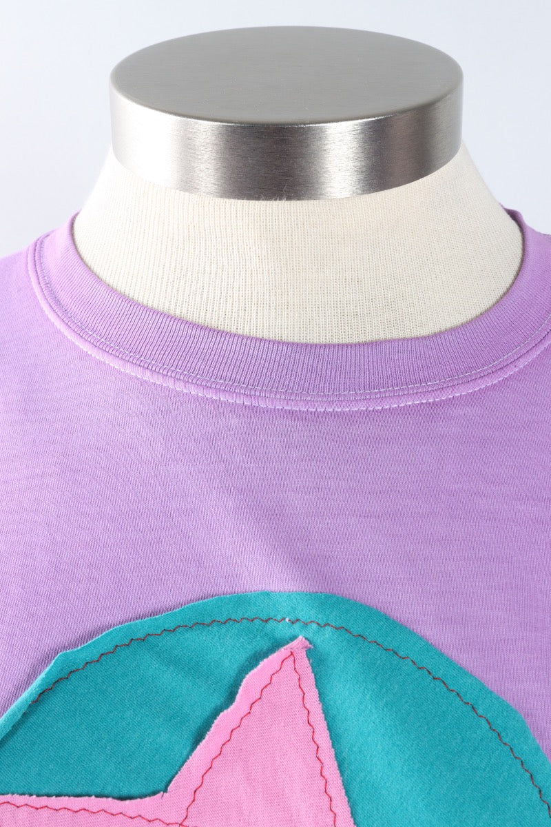 Star Tee - Lilac & Scarlet #2