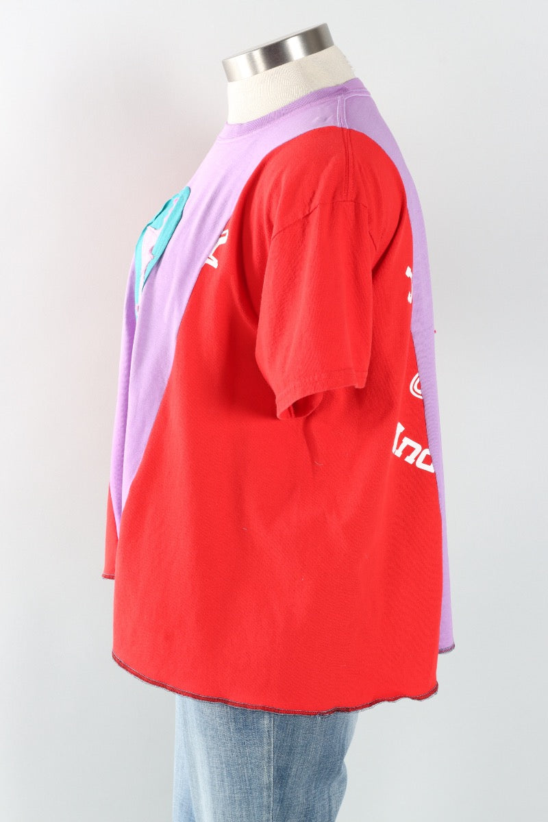 Star Tee - Lilac & Scarlet #2