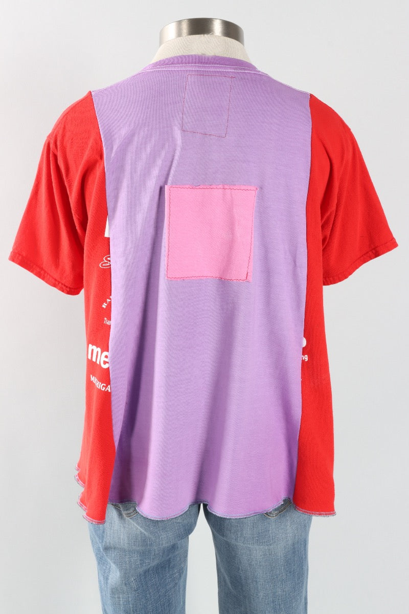 Star Tee - Lilac & Scarlet #3