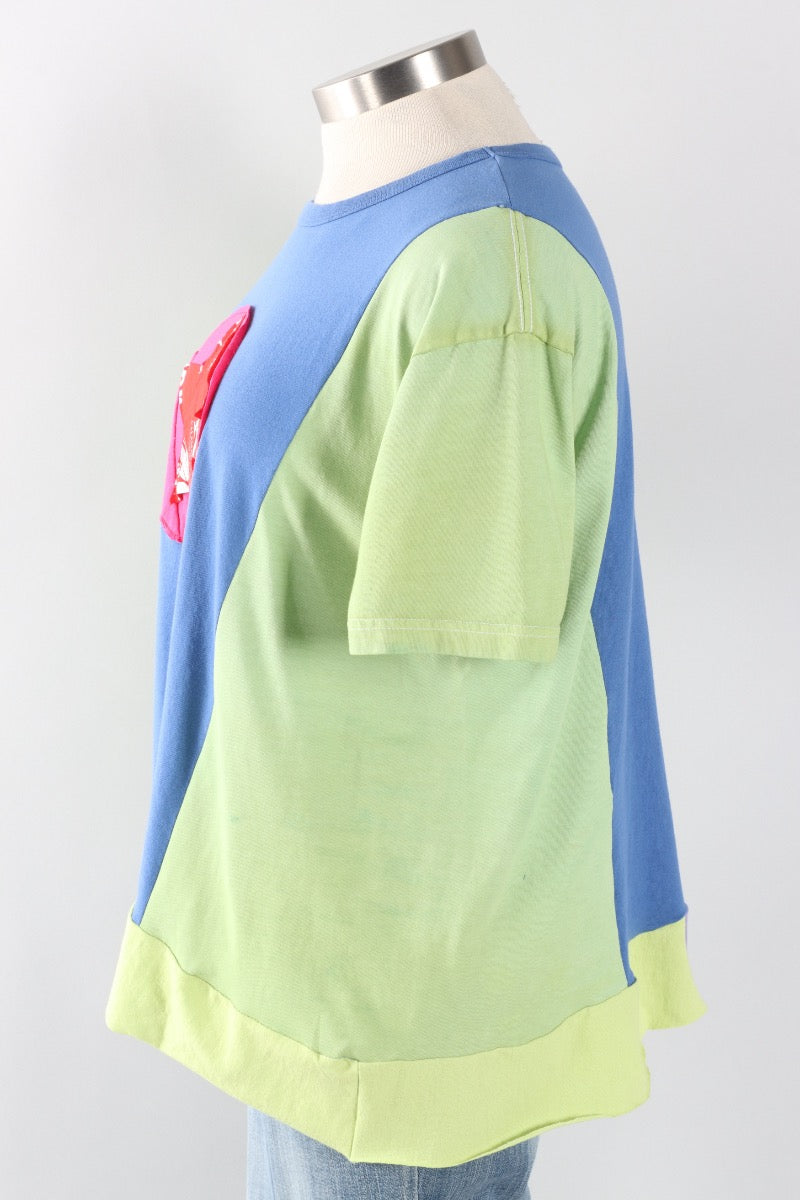 Star Tee - Kiwi & Cornflower #4