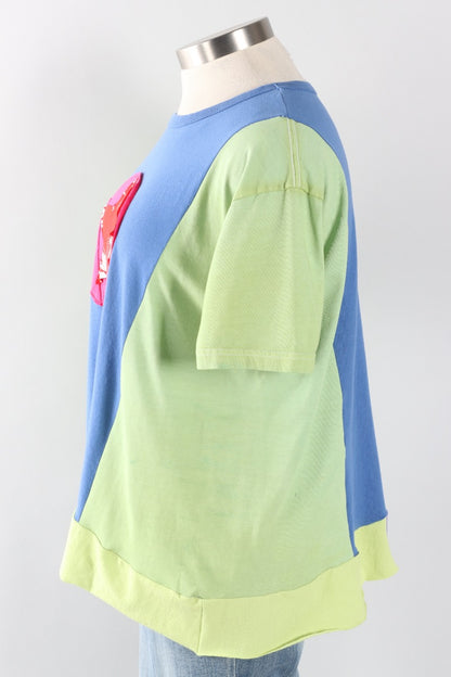 Star Tee - Kiwi & Cornflower #4