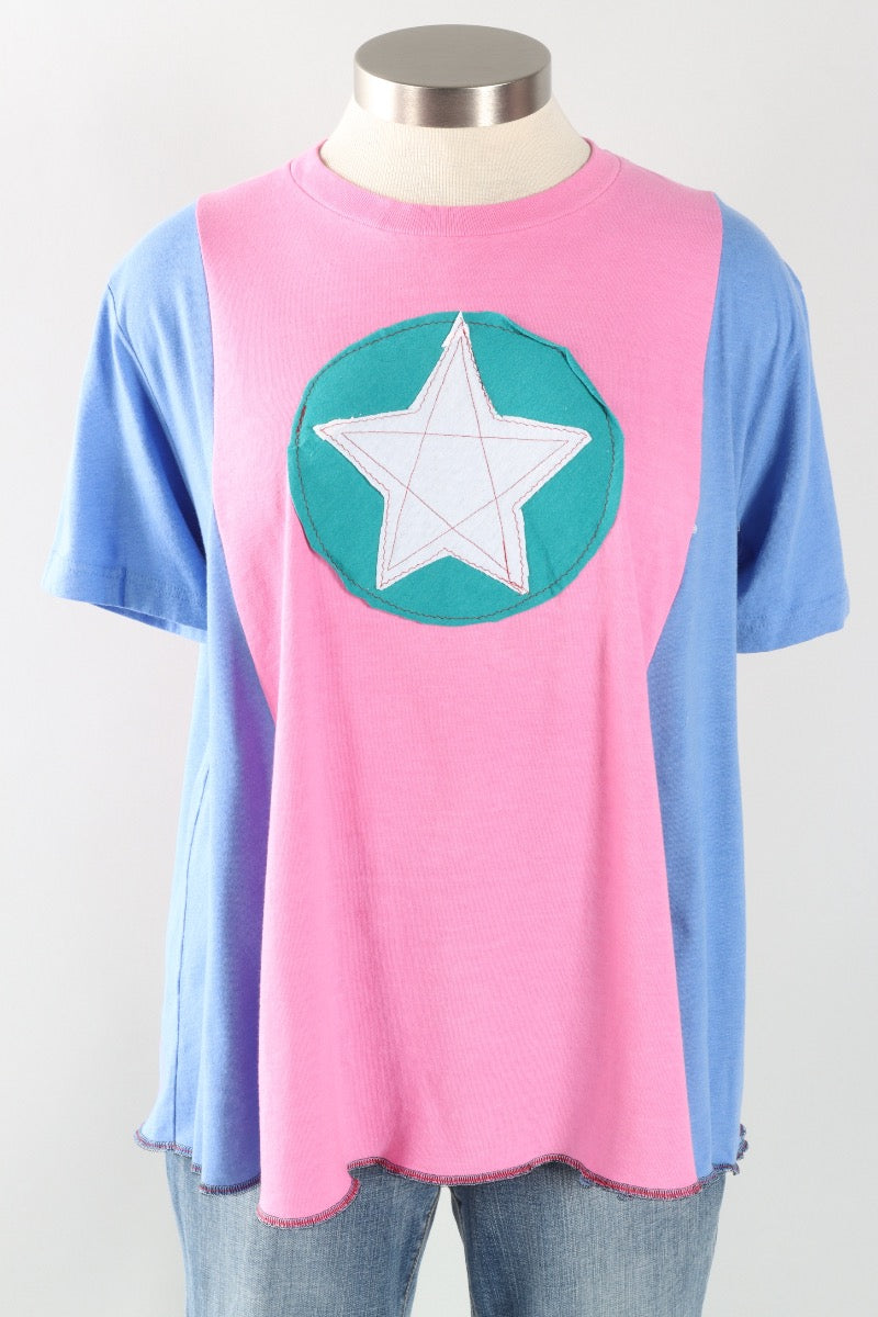 Star Tee - Pink & Periwinkle #5