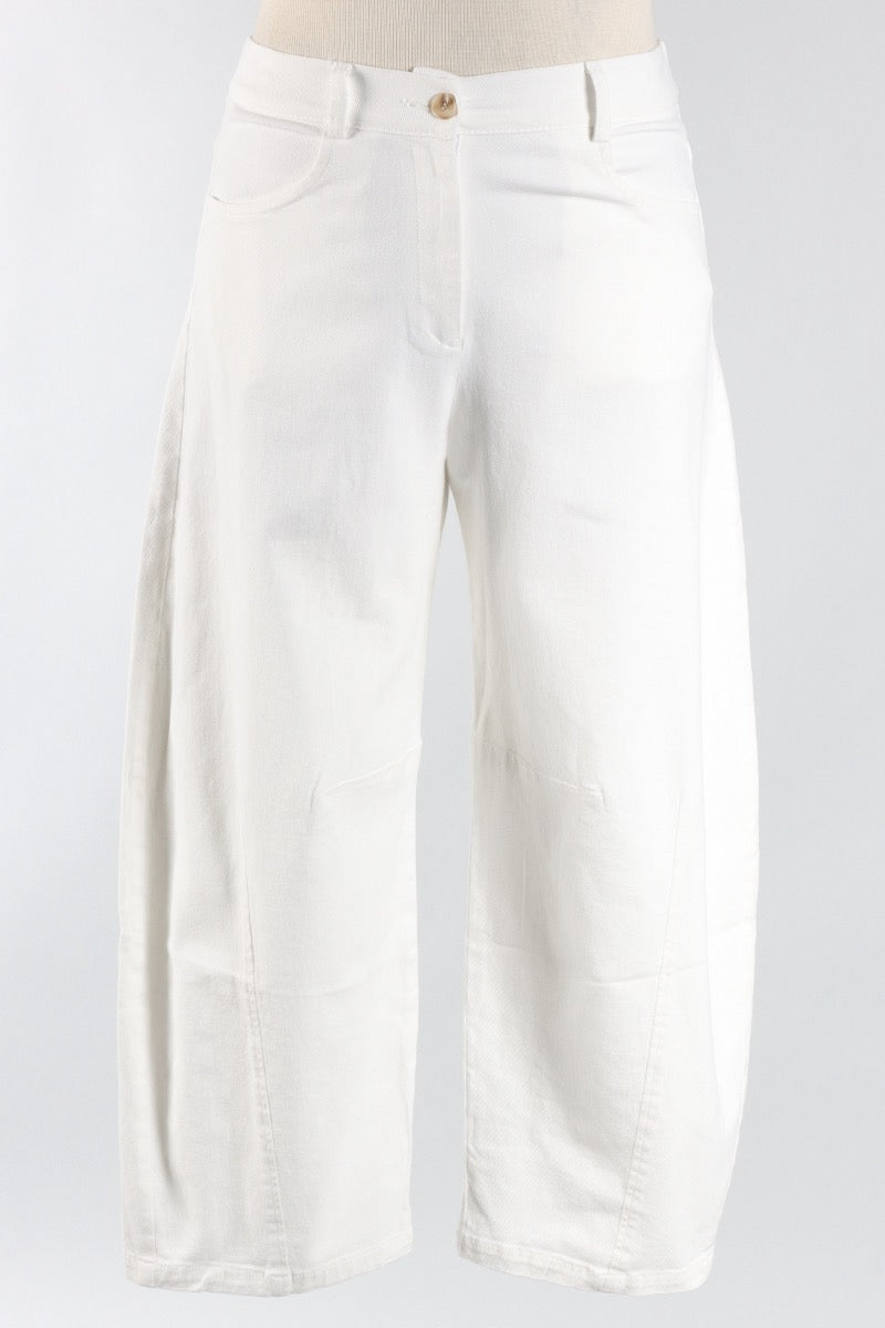 Barrel Pant - White
