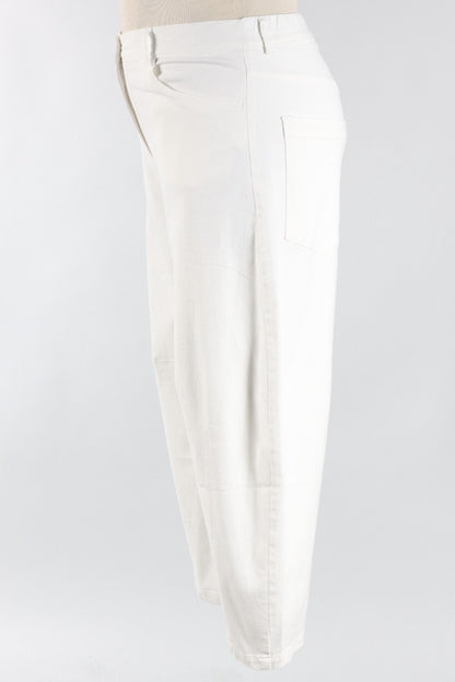 Barrel Pant - White