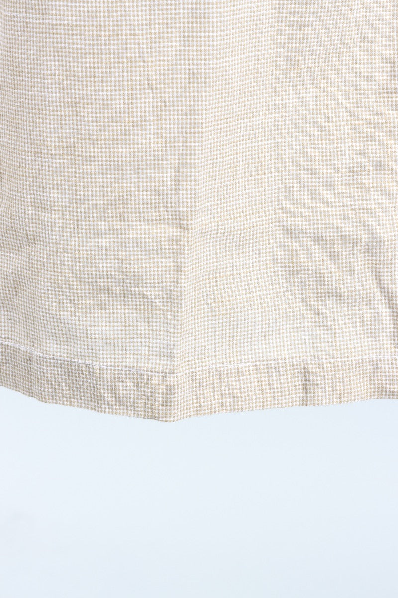 Calista Cargo Pant - Crockery Mini Check
