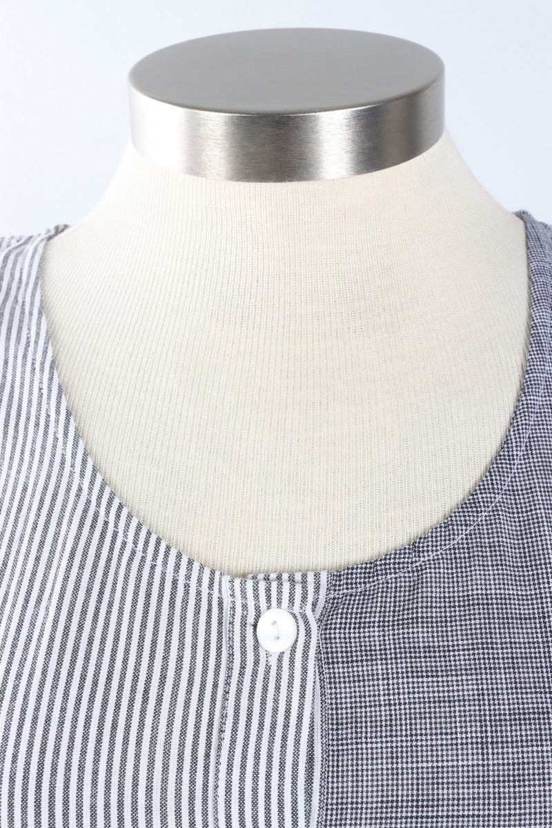 Collette Tank - Ticking Multi
