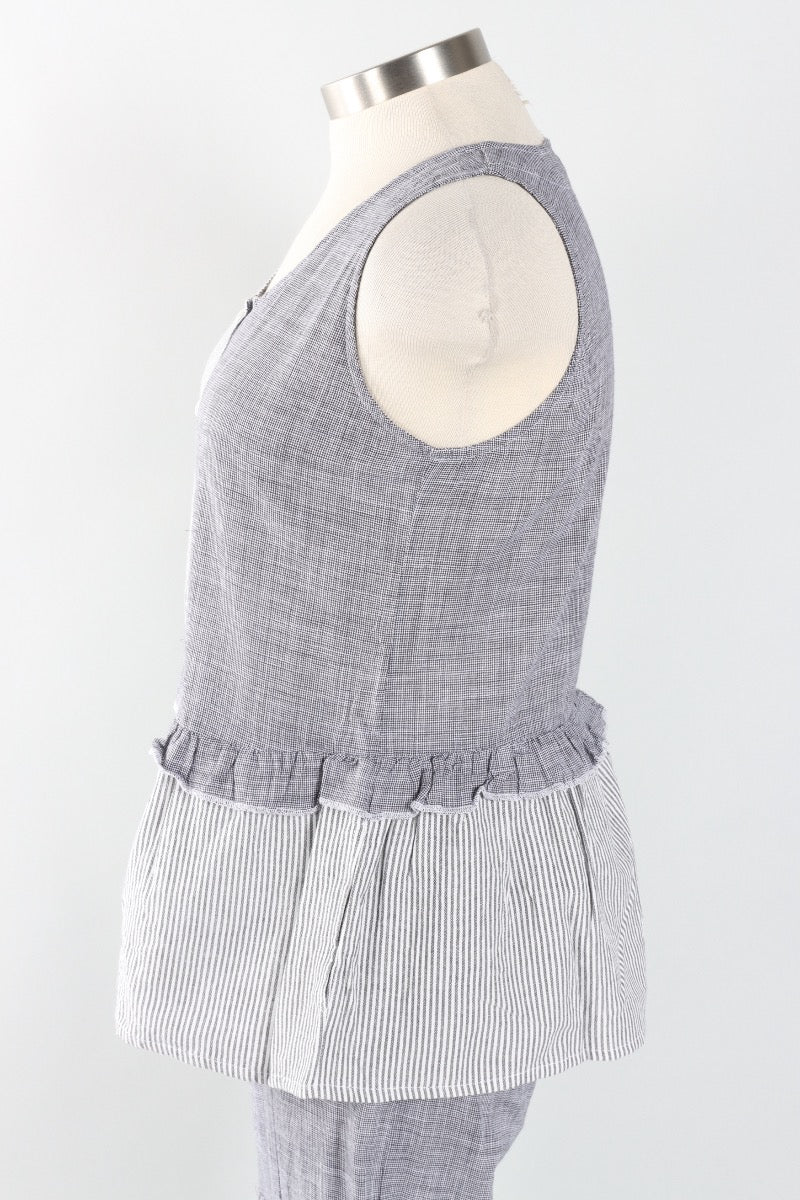 Collette Tank - Ticking Multi