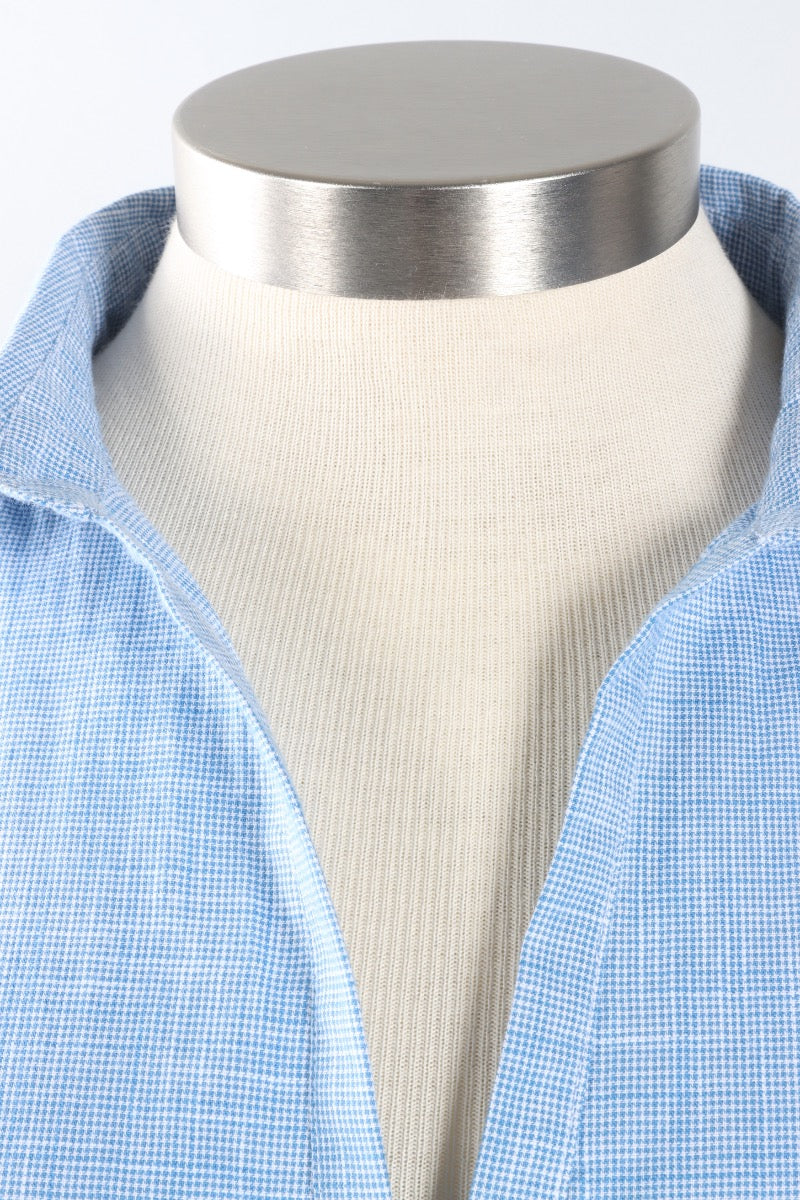 York Tunic - Blue Mini Check