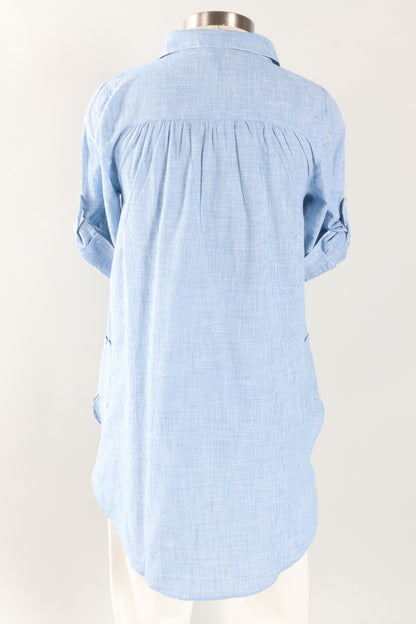 York Tunic - Blue Mini Check