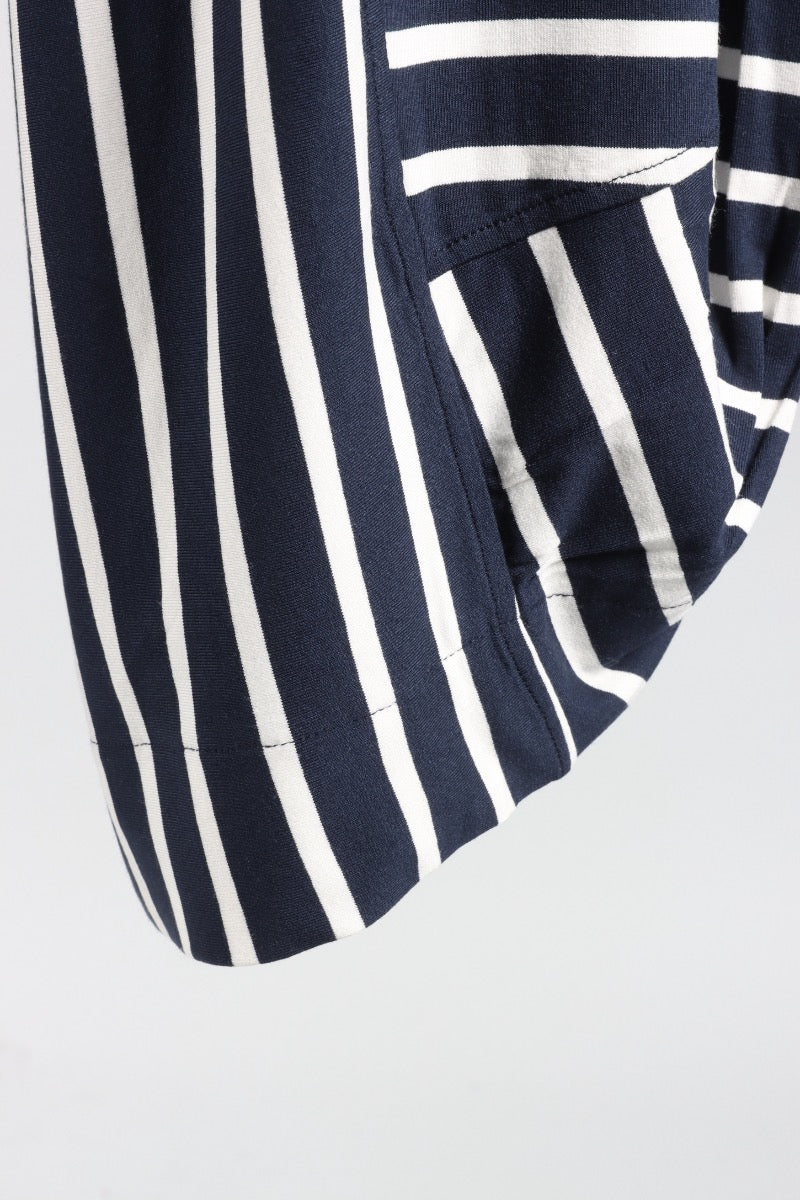 Stripe Punto Pant - Navy & White