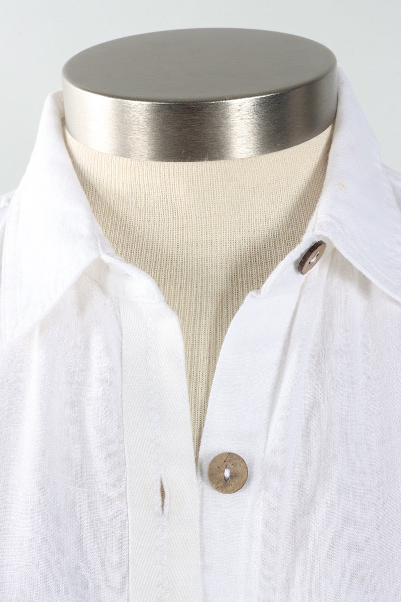 Getaway Shirt Dress - White