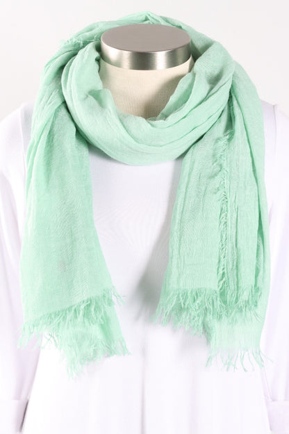 Optic Cold Dye Wrap Scarf - Aqua