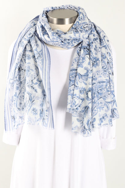 Paisley Maxi Wrap - True Blue