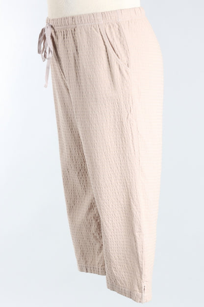Side Pocket Capri - Flax