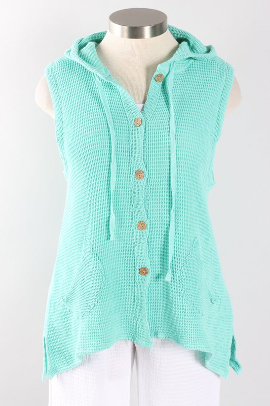Hooded Vest - Aquatic