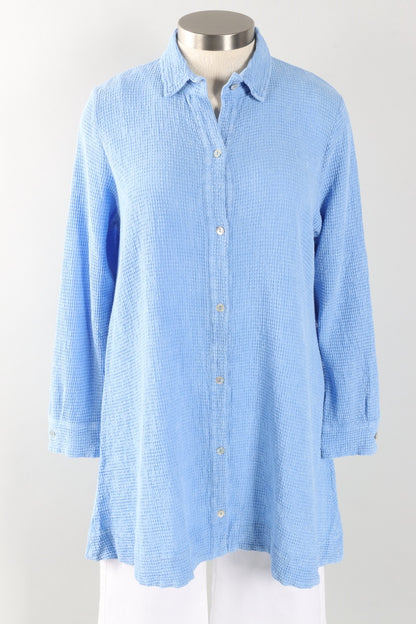 Button Down Shirt - Mineral Wash Azure