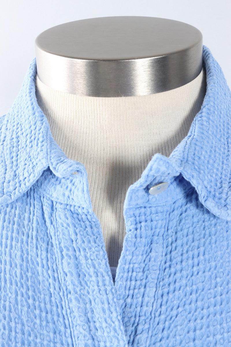 Button Down Shirt - Mineral Wash Azure