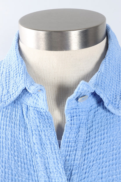 Button Down Shirt - Mineral Wash Azure