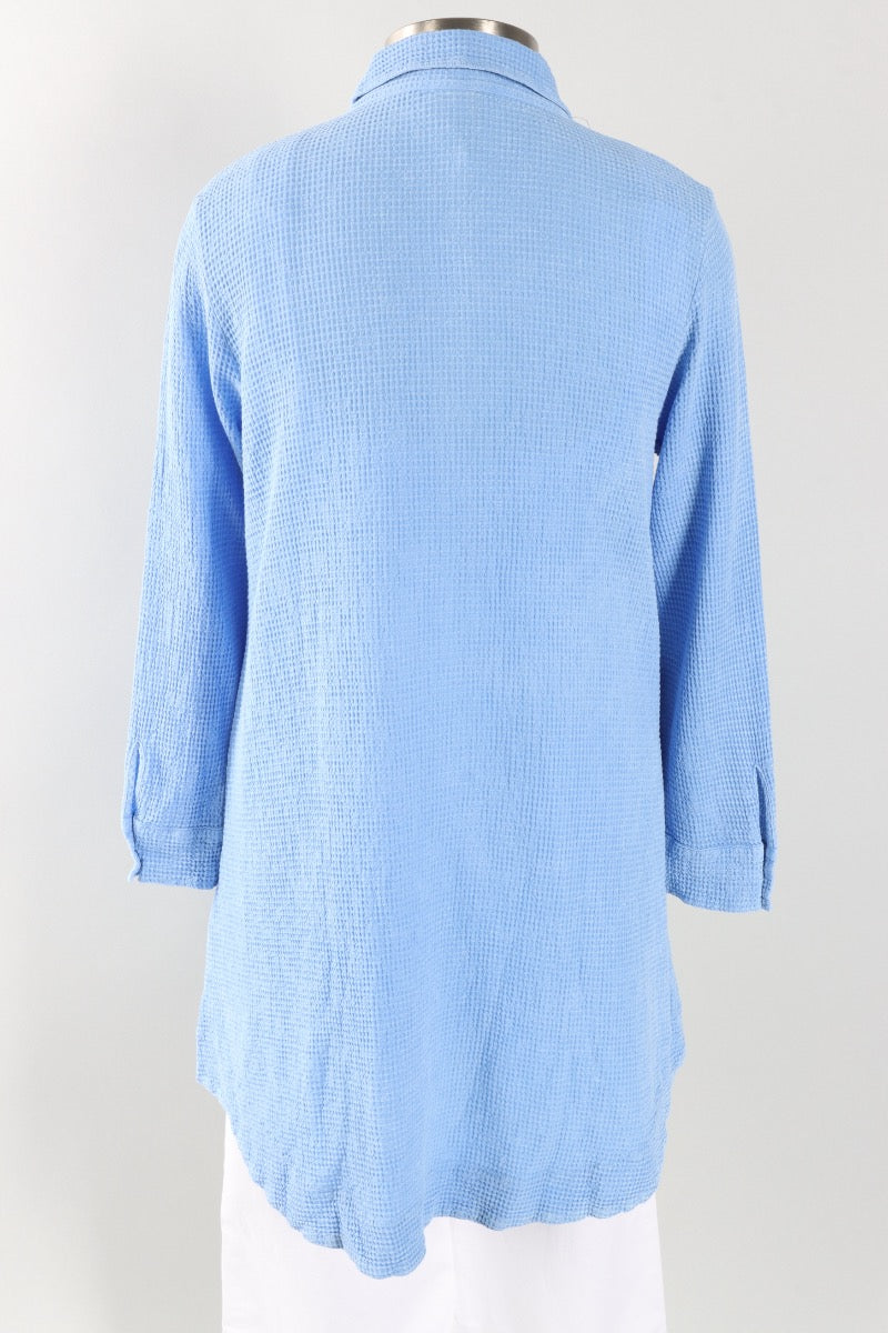 Button Down Shirt - Mineral Wash Azure