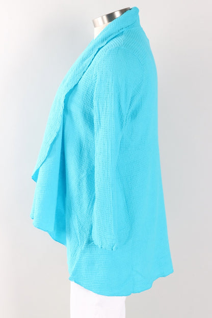 Draped Cardigan - Turquoise