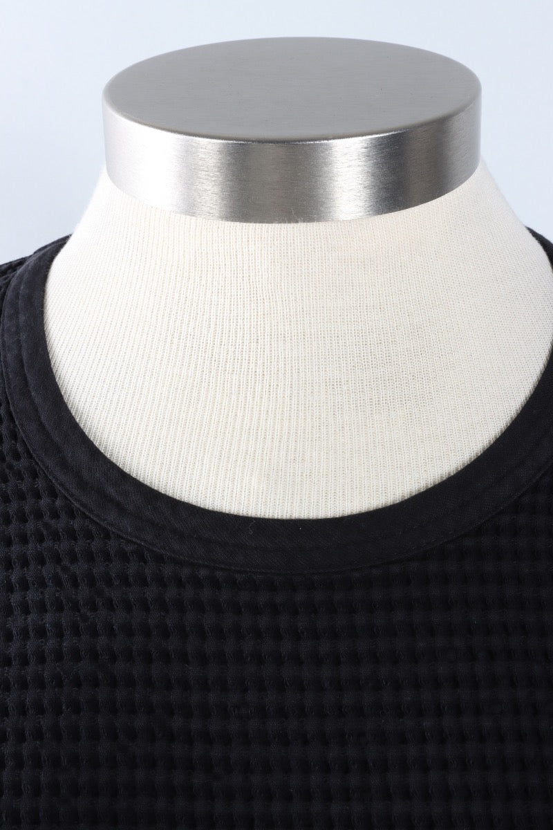 Round Neck Top - Black