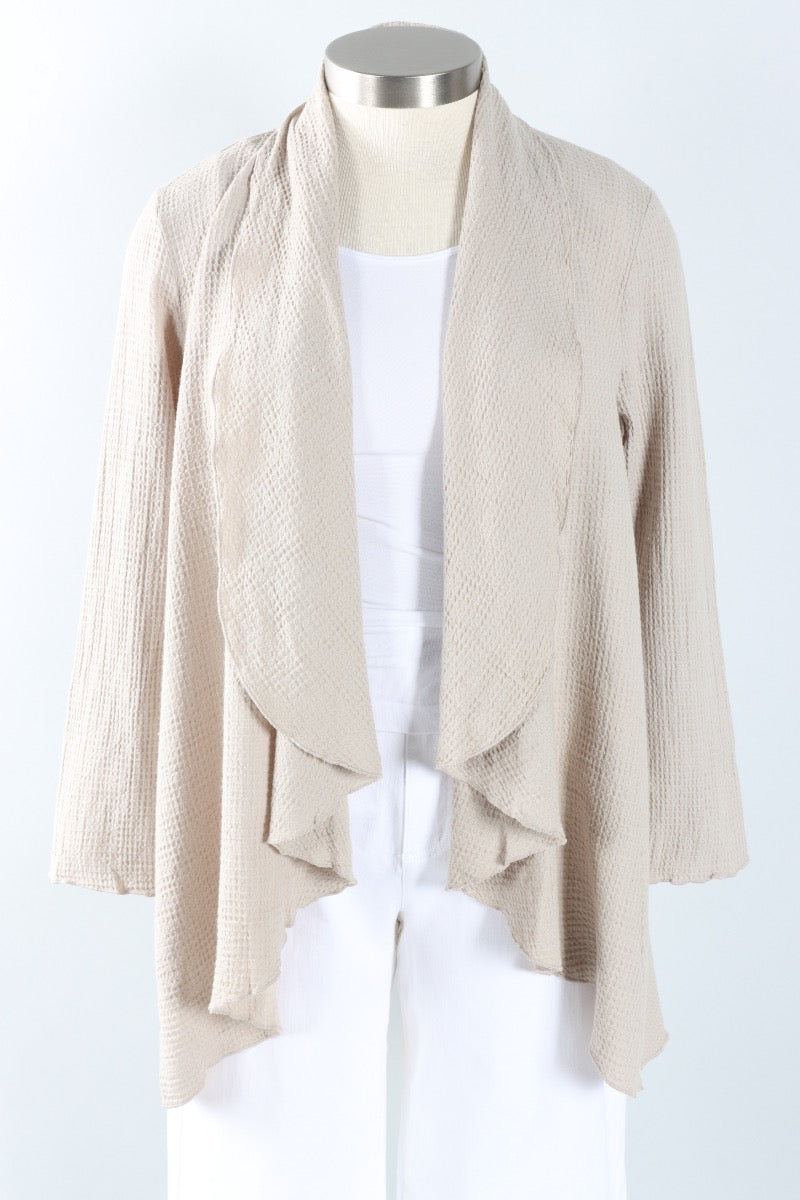 Draped Cardigan - Flax