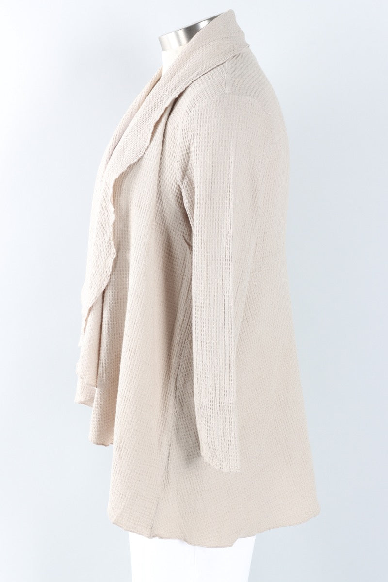 Draped Cardigan - Flax
