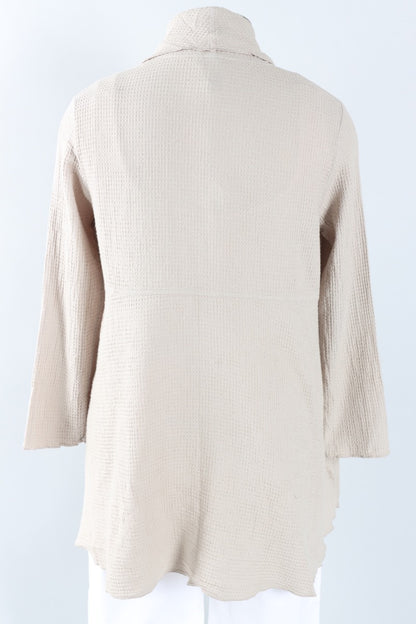 Draped Cardigan - Flax